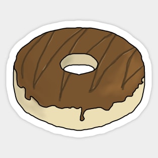 Chocolate Drizzle Donut Sticker